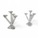 2 x four-armed candlesticks, Opera pattern by Villeroy & Boch, 1997-2001