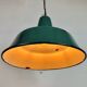 Large Industrial Green Enamel Factory Pendant Lamp, 1960s