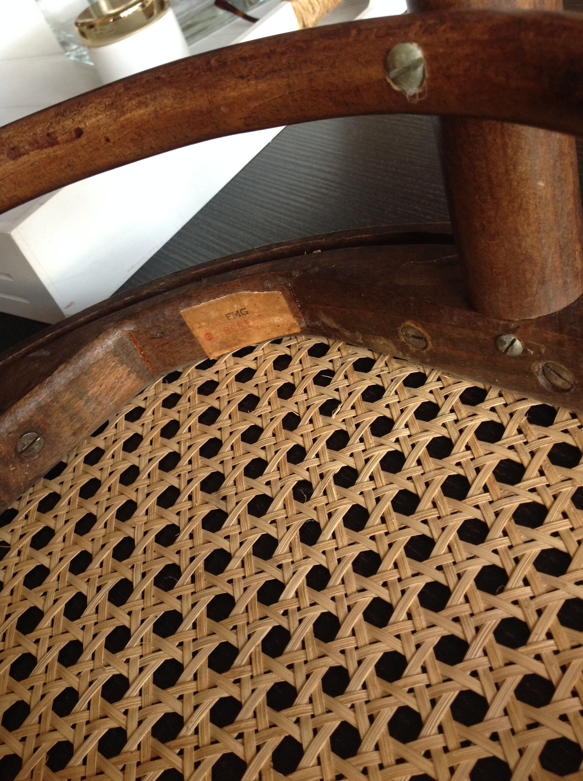 Ancien tabouret de bar par FMB vintage années 50