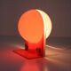 Space Age orange table lamp from Sergio Brazzoli for Guzzini, 1970s