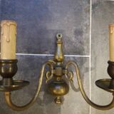 Old bronze sconces 2 lights