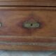 Louis Philippe style chest of drawers with 4 drawers in solid walnut and marble, 1900-1950.