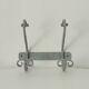 Vintage wrought iron wall coat rack