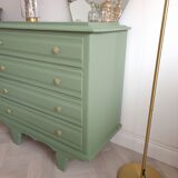 Green art deco dresser