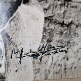 Vintage black and white photo michel marc