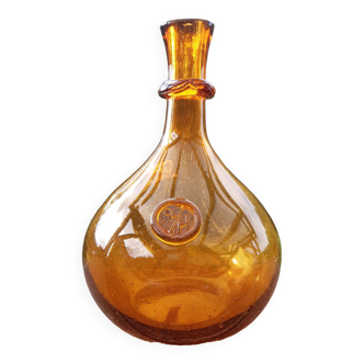 Demijhon or amber blown glass