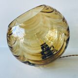 Amber glass ball suspension