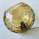 Suspension boule en verre ambré