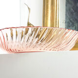 Plat rond en verre dépression rose "Rosaline" Arcoroc de Luminarc