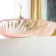 Round dish in pink depression glass "Rosaline" Arcoroc by Luminarc