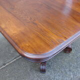 Oak table from 19th century .