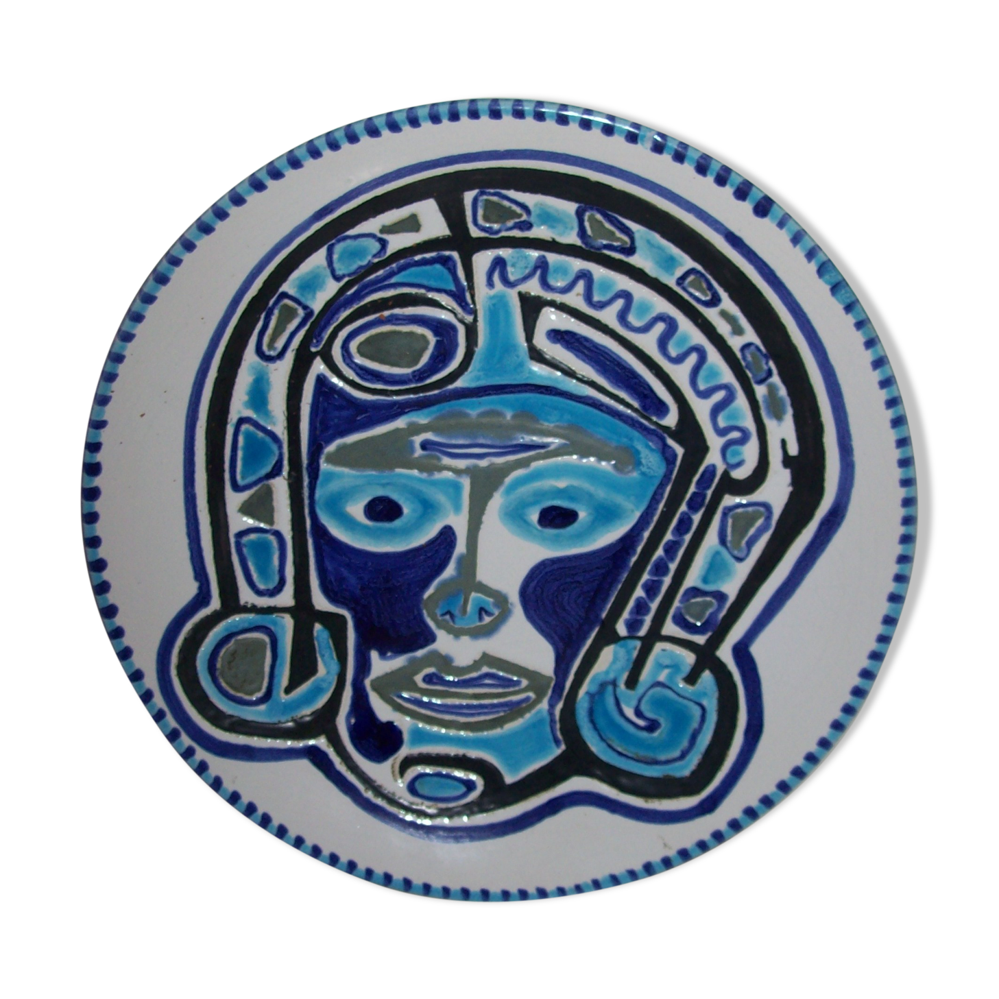 Claude BIGNENS ceramic plate