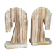 Pair of onyx bookends 19cm