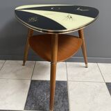 Triangular glass table from the 1960s