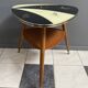 Triangular glass table from the 1960s