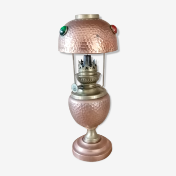 Lampe à pétrole en cuivre