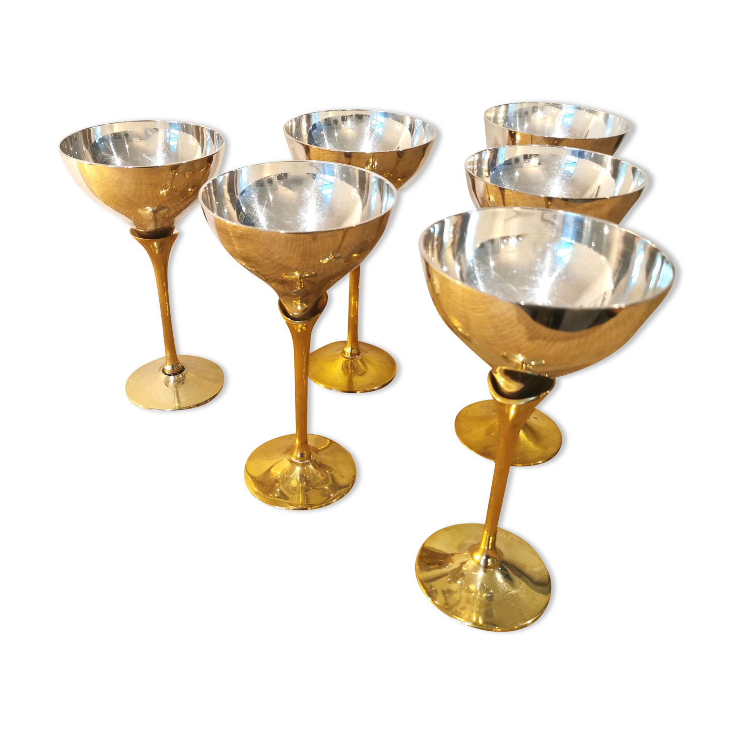 6 coupes de champagne