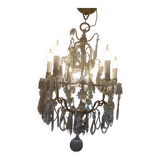 Large crystal chandelier from the 1st half of the 20th century.