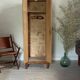 Vintage Parisian oak wardrobe