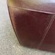 Burgundy brown leather living room sofa and club chair