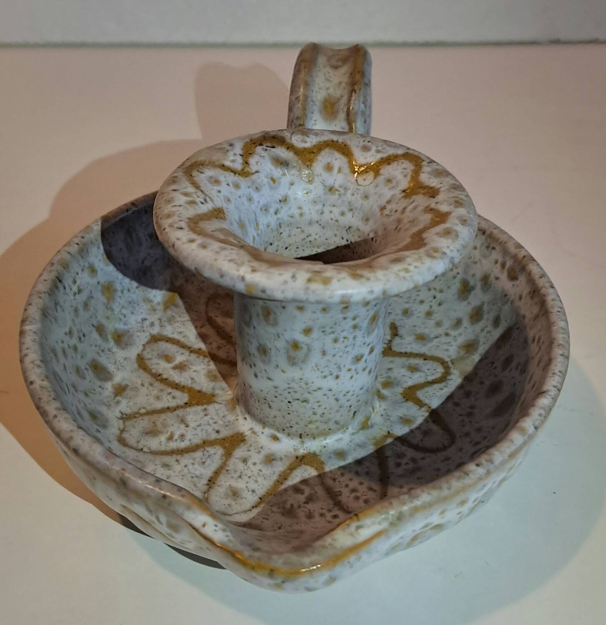 Bougeoir en céramique Accolay