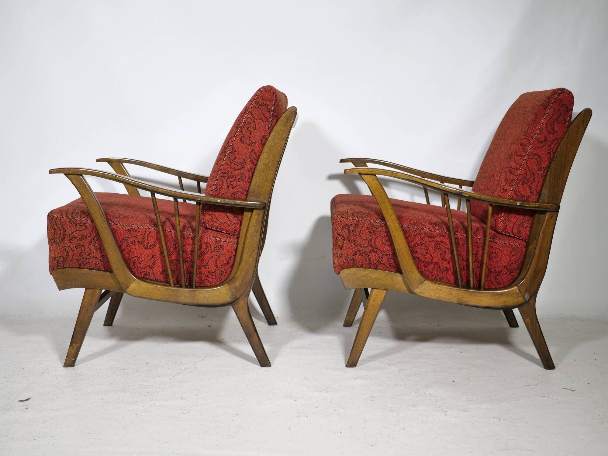 French Mid-Century Cocktail Armchair Set 1960s