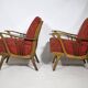 French Mid-Century Cocktail Armchair Set 1960s