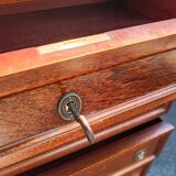 Louis XVI marble top chest of drawers