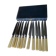 box of 12 stainless steel knives with bakelite handle and silver metal ferrule art decp