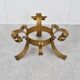 Gilt metal brutalist coffee table, 1960s