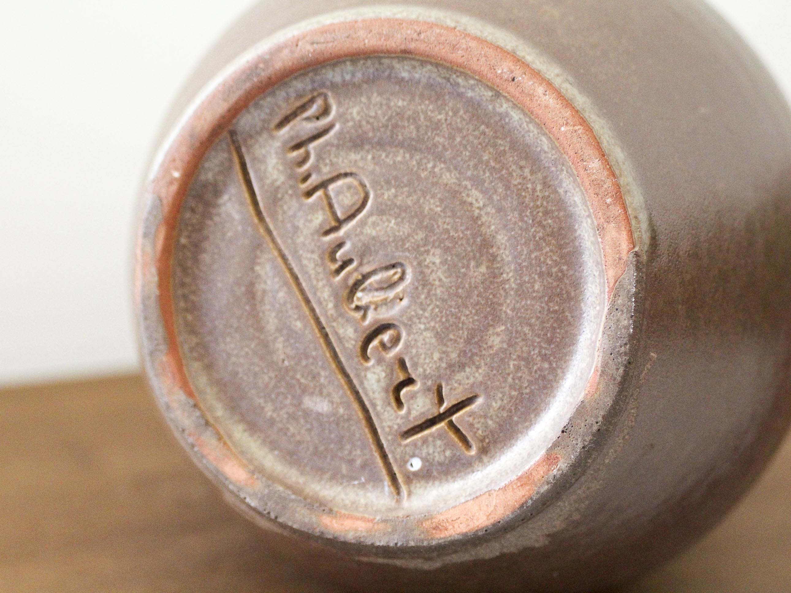 Pitcher in glazed stoneware Ph. Aubert