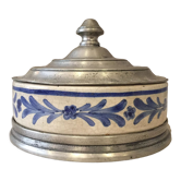 Bonbonniere etain et porcelaine