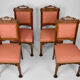 Set of 4 Japanese chairs by Gabriel Viardot, circa 1880