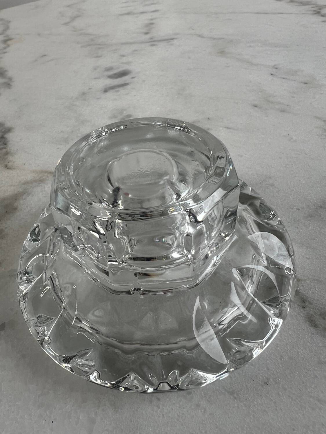Glass candlestick