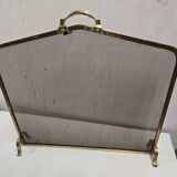 Brass fire screen