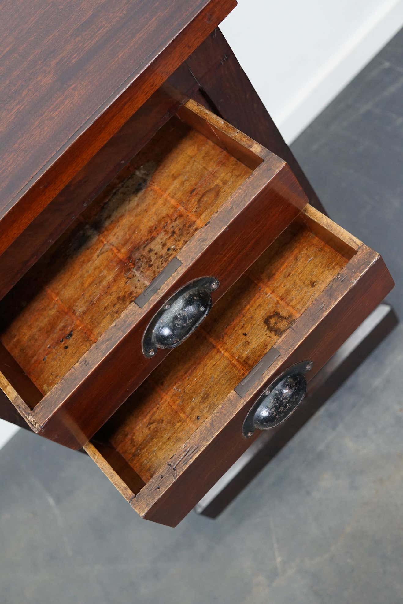 Apothecary furniture in mahogany Netherlands 1930s