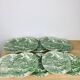 10 assiettes English Style Luneville vertes