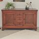 Antique solid wood workbench, dough cabinet from the 18th century.
