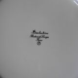 Limoges porcelain plates, Philippe Deshoulieres, fine gold fillets, 2 plates