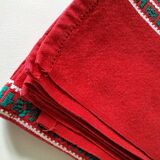 Vintage Basque tablecloth and 12 napkins