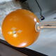 Suspension ball yellow glass 1970