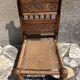 Antique ethnic chair in carved wood