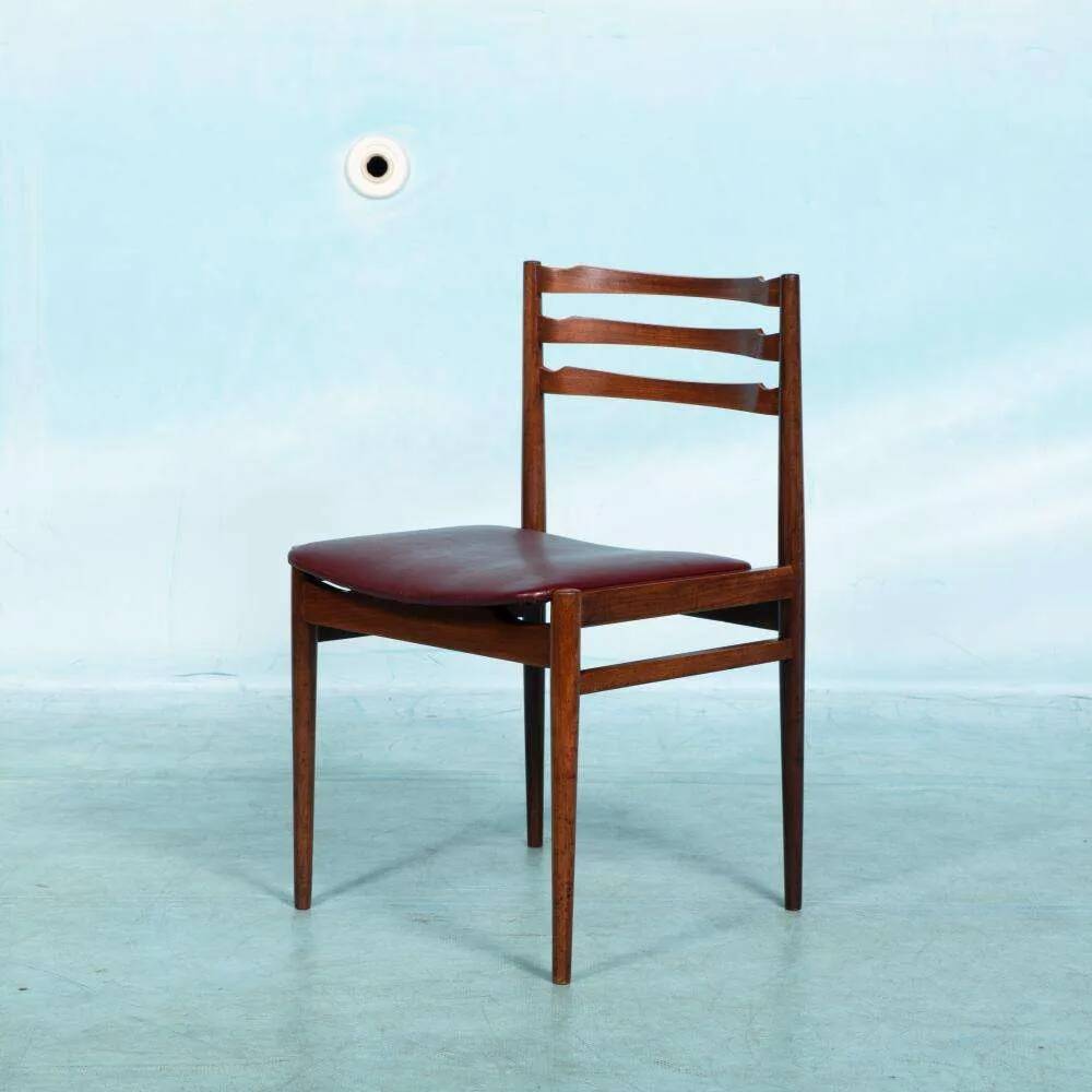 Vintage office chair in teak, 1960s in plywood.