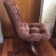 Chaise pivotante bois et velours 70