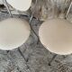 SOUDEXVINYL Chair Pair Chrome Metal + White Skai 70s Vintage #