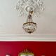Hot air balloon chandelier with tassels
