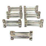 Set of 7 glass knife holders
