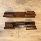 Set of 2 wooden coat hooks