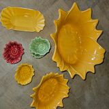 Vintage "sunflower" appolia hollow dishes