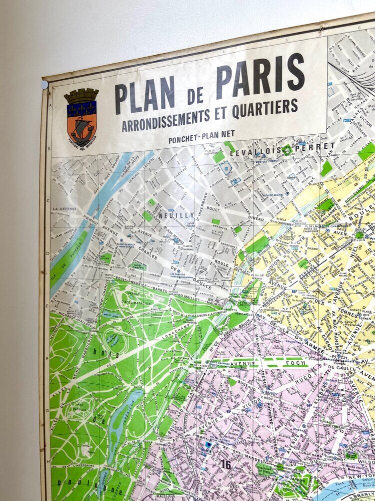 Map poster - Plan de Paris, 1981